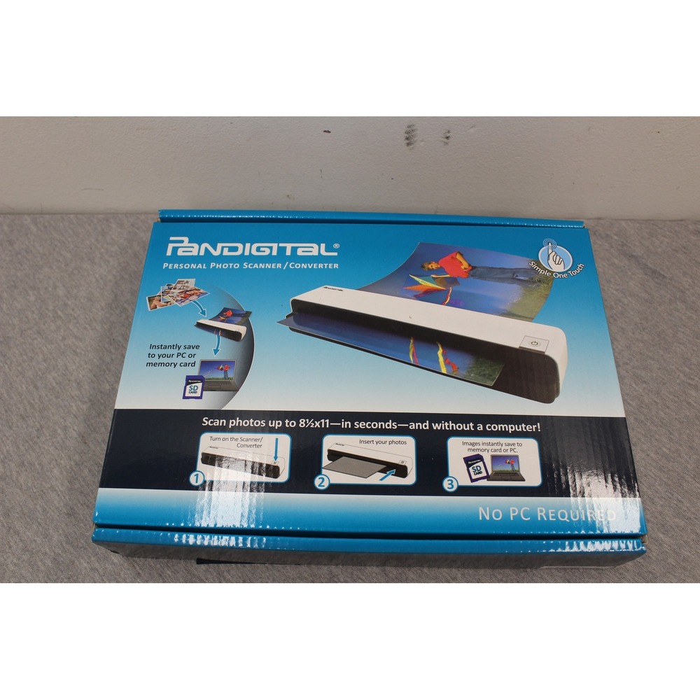 Pandigital Photo Scanner White PANSCN06 Personal Converter 600dpi